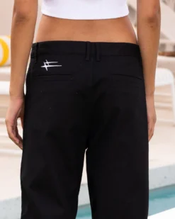 Loiter Alter Double Knee Pants Black -Mitchell & Ness Shop 03011409 YB001 womens 0080 scaled