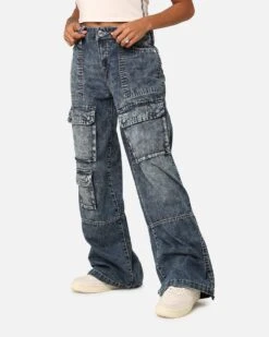 True Religion Women's Jessie Baggy Cargo Big T Jeans Sensation -Mitchell & Ness Shop 03011587 YS803 womens 0060