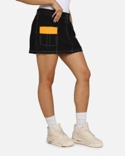 We Are The Wild Collective X McLaren Women's Cargo Skirt Black -Mitchell & Ness Shop 03011875 YB001 womens 0030