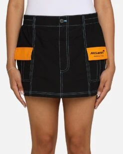 We Are The Wild Collective X McLaren Women's Cargo Skirt Black -Mitchell & Ness Shop 03011875 YB001 womens 0070