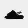 Ugg Boots Women's Fluff Yeah Slide Black -Mitchell & Ness Shop 05010699 YB001 default 0010 copy