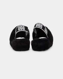 Ugg Boots Women's Fluff Yeah Slide Black -Mitchell & Ness Shop 05010699 YB001 default 0030 copy