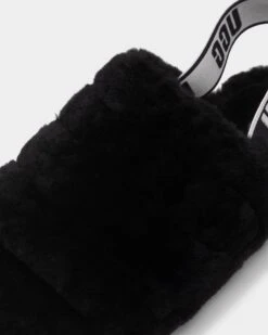 Ugg Boots Women's Fluff Yeah Slide Black -Mitchell & Ness Shop 05010699 YB001 default 0070
