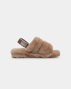 Ugg Boots Women's Fluff Yeah Slide Chestnut -Mitchell & Ness Shop 05010700 YC060 default 0040 copy