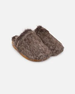 Malibu Sandals Women's Coyote Mule Faux Fur Brown -Mitchell & Ness Shop 05011336 YX300 default 0040