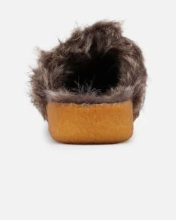 Malibu Sandals Women's Coyote Mule Faux Fur Brown -Mitchell & Ness Shop 05011336 YX300 default 0080
