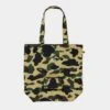 A Bathing Ape 1st Camo Packable Tote Bag Yellow