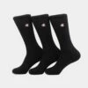 Champion 3 Pack C Logo Crew Socks Black -Mitchell & Ness Shop 06008261 YB001 default 00010