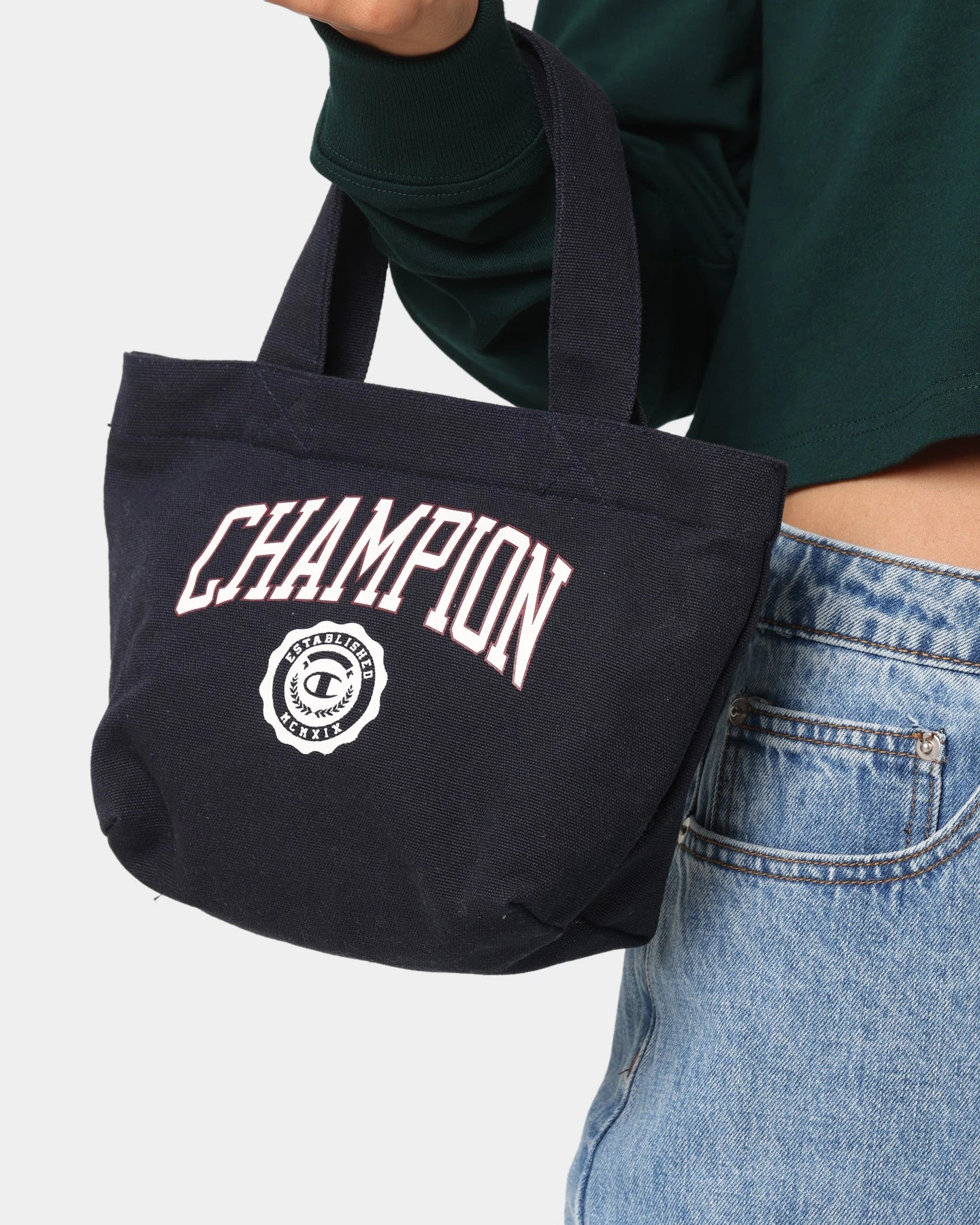 Champion C Life Varsity Tote Bag Navy Champion C Life Varsity Tote Bag Navy -Mitchell & Ness Shop 06008447 YN200 womens 0002