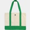 XLARGE 91 Contrast Tote Bag Natural/Green -Mitchell & Ness Shop 06008944 YN009 default 00010