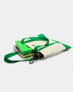 XLARGE 91 Contrast Tote Bag Natural/Green -Mitchell & Ness Shop 06008944 YN009 default 00050