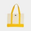 XLARGE 91 Contrast Tote Bag Natural/Yellow 1 XLARGE 91 Contrast Tote Bag Natural/Yellow -Mitchell & Ness Shop 06008944 YN095 default 0010