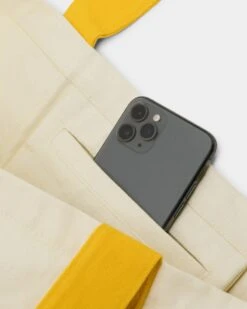 XLARGE 91 Contrast Tote Bag Natural/Yellow 6 XLARGE 91 Contrast Tote Bag Natural/Yellow -Mitchell & Ness Shop 06008944 YN095 default 0050