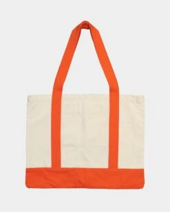 XLARGE 91 Contrast Tote Bag Natural/Orange -Mitchell & Ness Shop 06008944 YN096 default 0060