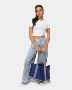 XLARGE 91 Contrast Tote Bag Navy/Grey -Mitchell & Ness Shop 06008944 YN242 womens 0015