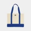 XLARGE 91 Contrast Tote Bag Natural/Blue -Mitchell & Ness Shop 06008944 YX058 default 0010