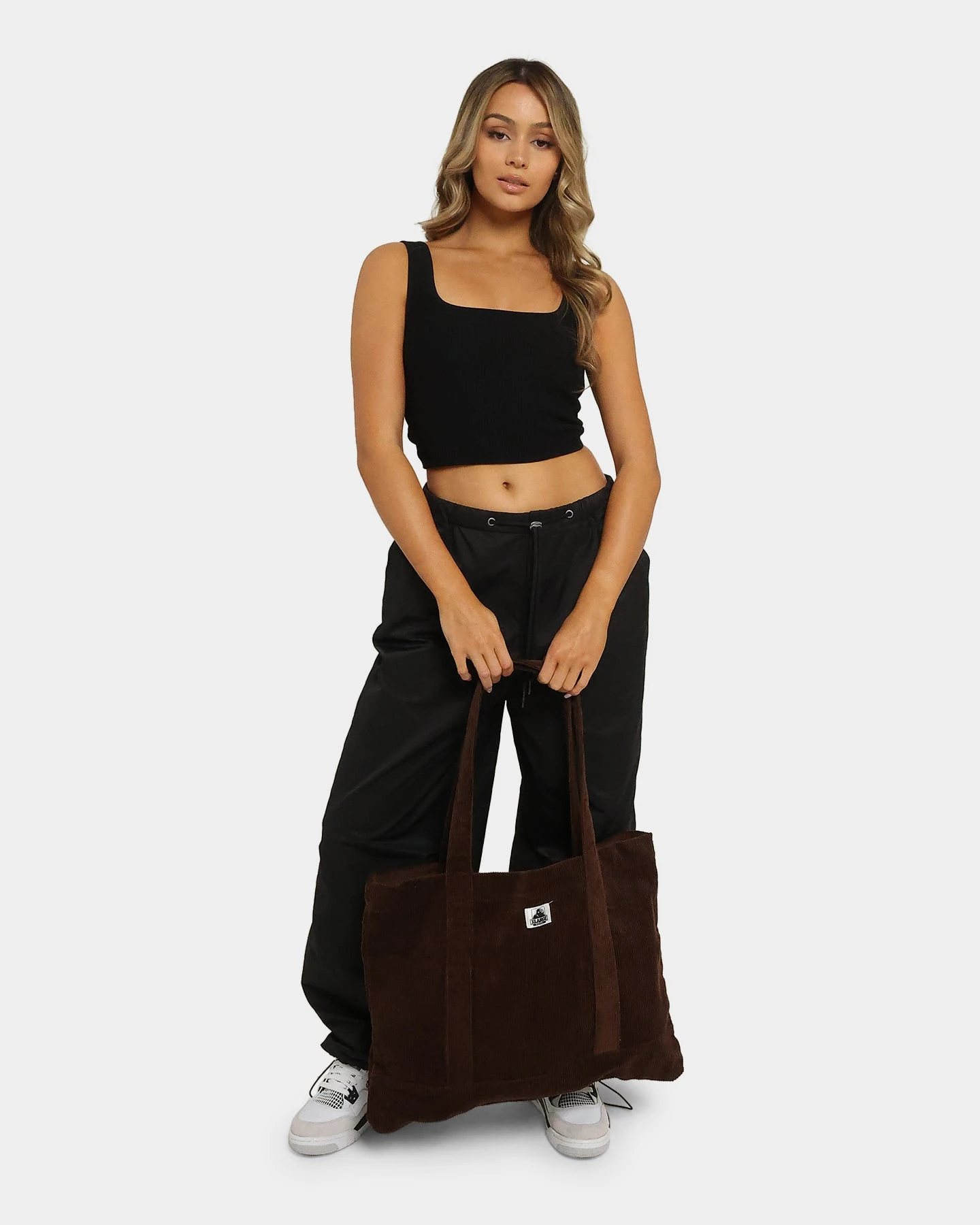 X-Large Unisex Cord Tote Bag Brown X-Large Unisex Cord Tote Bag Brown -Mitchell & Ness Shop 06009767 YX300 womens 0015
