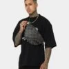 Sprayground AI4 Diamond Crossbody Bum Bag Black/Gold -Mitchell & Ness Shop 06009781 YB003 mens 0009