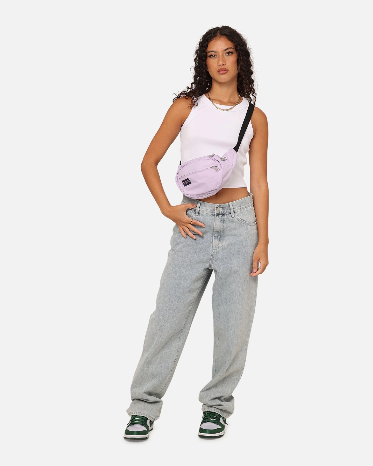 JanSport Fifth Avenue Bum Bag Pastel Lilac JanSport Fifth Avenue Bum Bag Pastel Lilac -Mitchell & Ness Shop 06009921 YP565 womens 0015