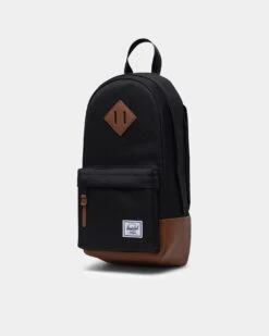 Herschel Bag Co Heritage Shoulder Bag Black/Tan -Mitchell & Ness Shop 06010308 YB023 default 0030 ed7186f2 0ed0 42d8 a2ef e4972c1ffd92