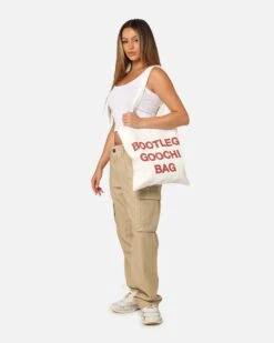 Secret Club Bootleg Goochi Tote Bag Creme -Mitchell & Ness Shop 06010863 YC624 womens 0015