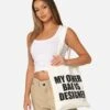 Secret Club My Other Bag Tote Bag Creme -Mitchell & Ness Shop 06010864 YC624 womens 009