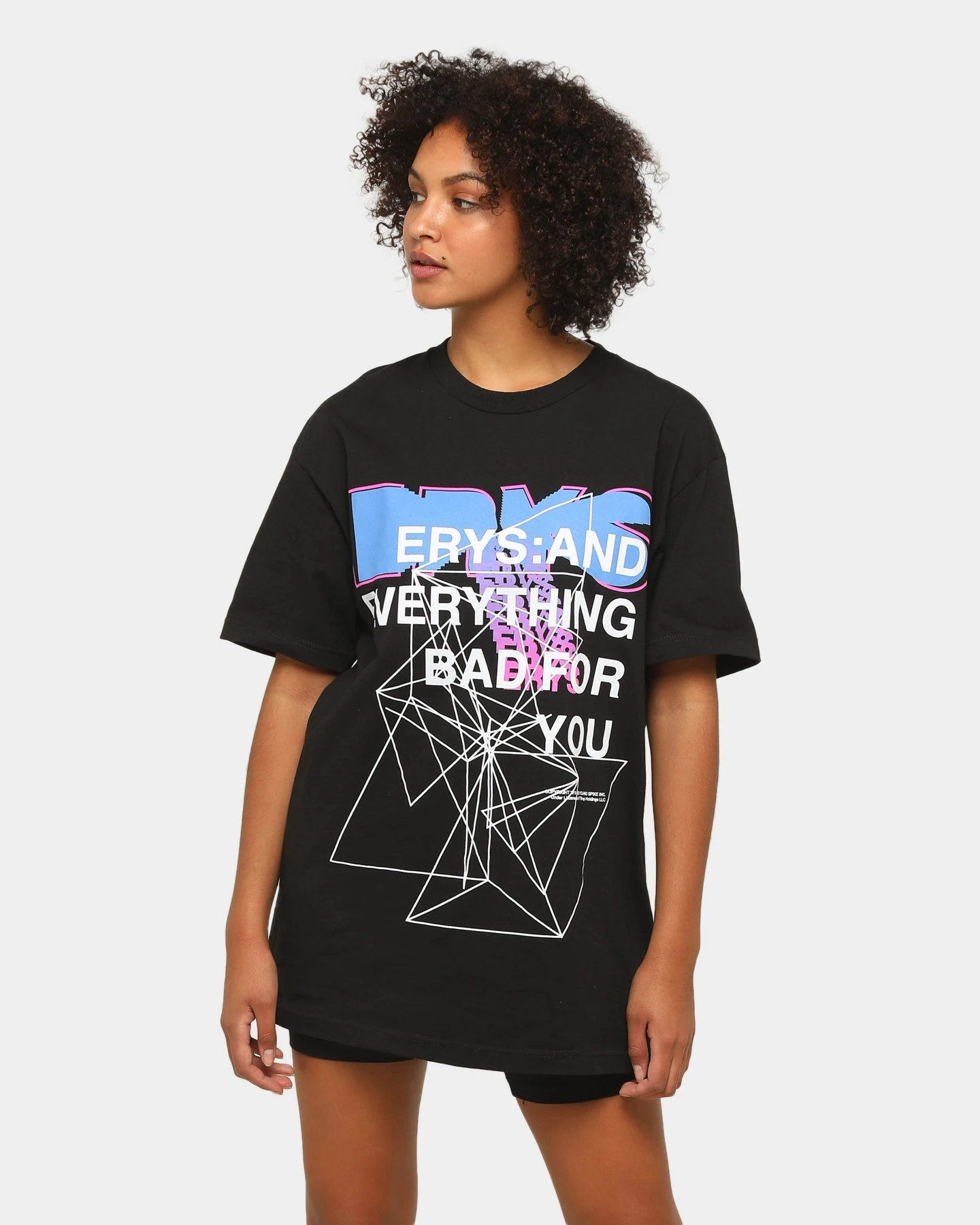 Jaden Smith Erys T-Shirt Black Jaden Smith Erys T-Shirt Black -Mitchell & Ness Shop 08000364 YB001 womens 0020