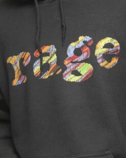 RAGE Men's Rage Vintage Hoodie Black Wash -Mitchell & Ness Shop 08000426 YB295 womens 0000023