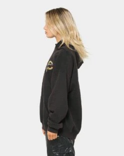 RAGE Men's Rage Vintage Hoodie Black Wash -Mitchell & Ness Shop 08000426 YB295 womens 0000025