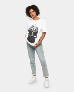 TUPAC Finger Short-Sleeve T-Shirt White -Mitchell & Ness Shop 08000433 YW100 womens 0000027