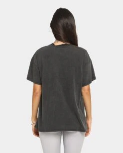 WILLIE NELSON Finger Short Sleeve Vintage T-Shirt Washed Black -Mitchell & Ness Shop 08000475 YW607 womens 0040