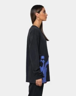 XXXTentacion Prosper Photo Long Sleeve T-Shirt Black Wash -Mitchell & Ness Shop 08000517 YB295 womens 0050