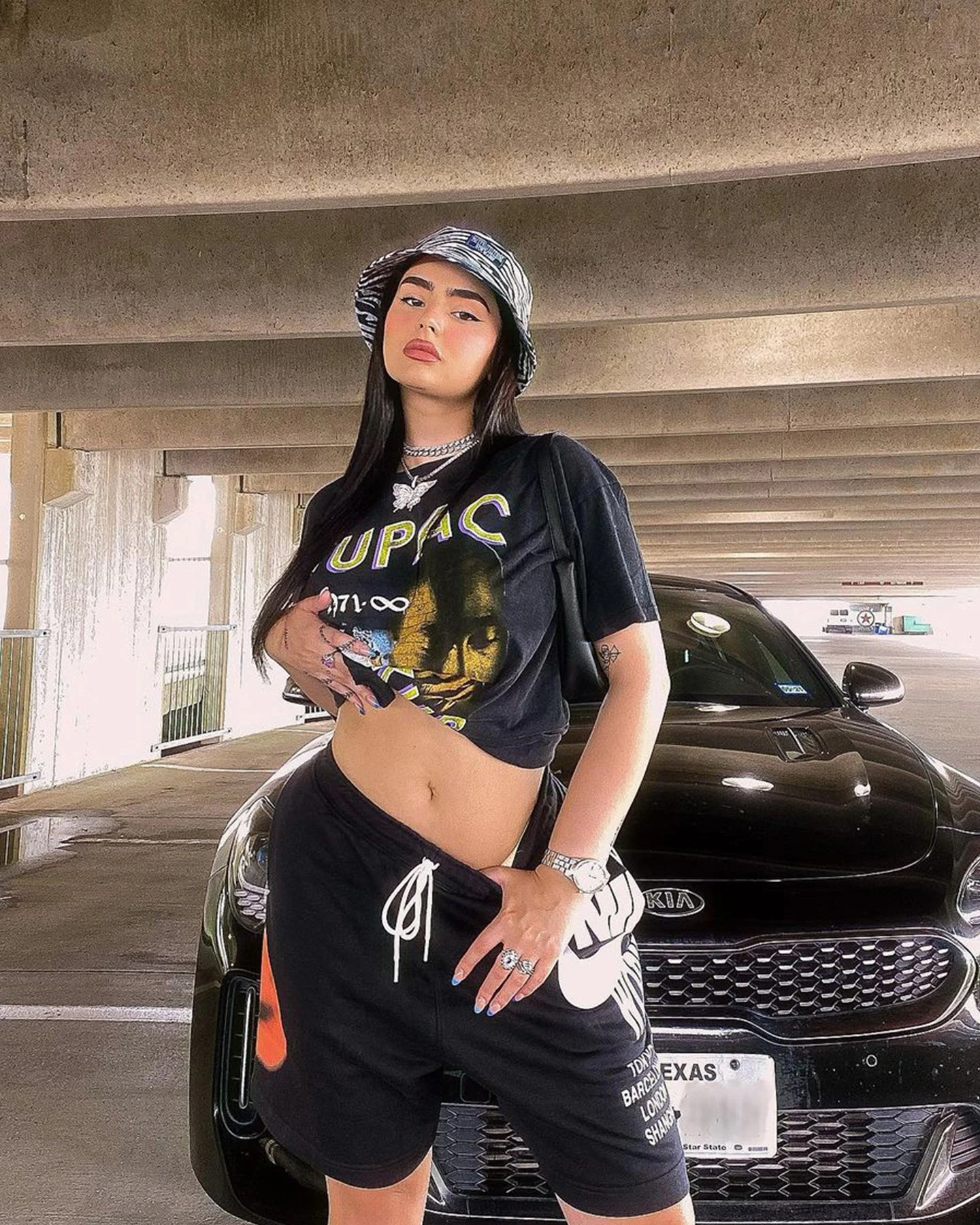 TUPAC 1971 Infinity Short Sleeve Vintage T-Shirt Black TUPAC 1971 Infinity Short Sleeve Vintage T-Shirt Black -Mitchell & Ness Shop 08000518 YB001 womens 000