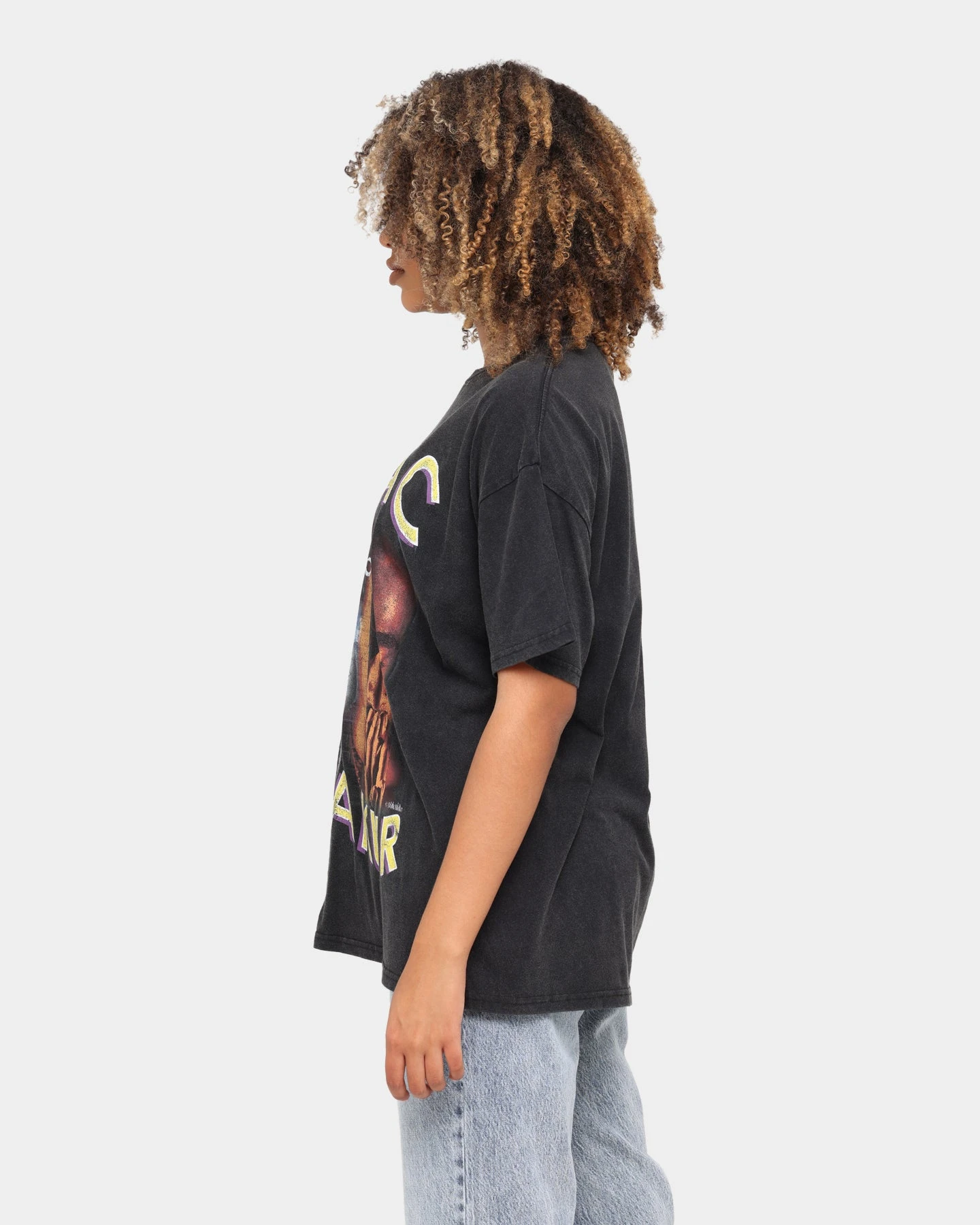 TUPAC 1971 Infinity Short Sleeve Vintage T-Shirt Black TUPAC 1971 Infinity Short Sleeve Vintage T-Shirt Black -Mitchell & Ness Shop 08000518 YB001 womens 0070