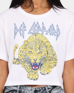 Bravado Women's Meow Short Sleeve T-Shirt White -Mitchell & Ness Shop 08000525 YW100 womens 0040