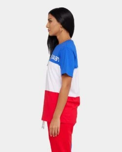 Billion Dollar Baby Tricolour T-Shirt Red/White/Blue -Mitchell & Ness Shop 08000580 YR083 womens 0060