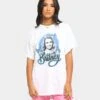 Britney Spears Butterflies Short Sleeve T-Shirt White