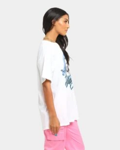 Britney Spears Butterflies Short Sleeve T-Shirt White -Mitchell & Ness Shop 08000608 YW100 womens 0060