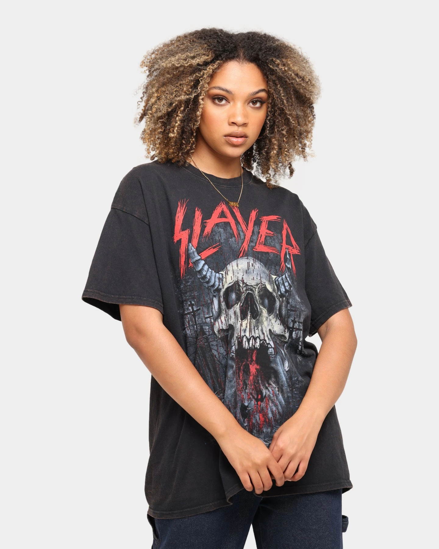 Slayer Men's Bloodrain Short Sleeve T-Shirt Black Wash Slayer Men's Bloodrain Short Sleeve T-Shirt Black Wash -Mitchell & Ness Shop 08000643 YB295 womens 0020