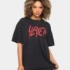 Slayer Classic Logo Vintage T-Shirt Black Wash