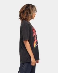 Slayer Rainbow Goat Vintage T-Shirt Black Wash -Mitchell & Ness Shop 08000646 YB295 womens 0060