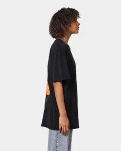 Space Jam Basketball Vintage T-Shirt Washed Black -Mitchell & Ness Shop 08000664 YW607 womens 0050