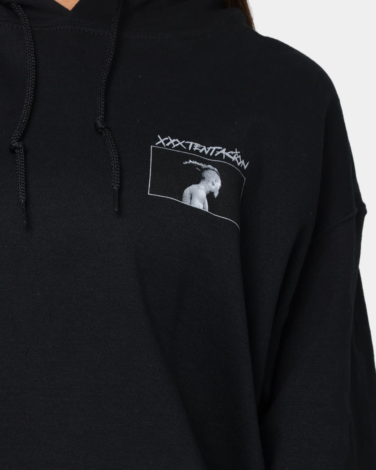 XXXTentacion What Are You Afraid Of Hoodie Black XXXTentacion What Are You Afraid Of Hoodie Black -Mitchell & Ness Shop 08000687 YB001 womens 0030