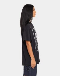 Ice Cube Amerikkkas Most Wanted T-Shirt Black Wash -Mitchell & Ness Shop 08000690 YB295 womens 0050