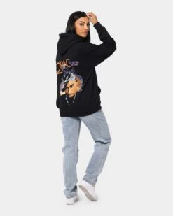 Tupac All Eyes Bandana Hoodie Black -Mitchell & Ness Shop 08000707 YB001 womens 0070