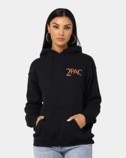 Tupac All Eyes Bandana Hoodie Black -Mitchell & Ness Shop 08000707 YB001 womens 0080