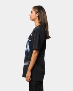 Tupac All Eyez Finger T-Shirt Washed Black -Mitchell & Ness Shop 08000708 YW607 womens 0060