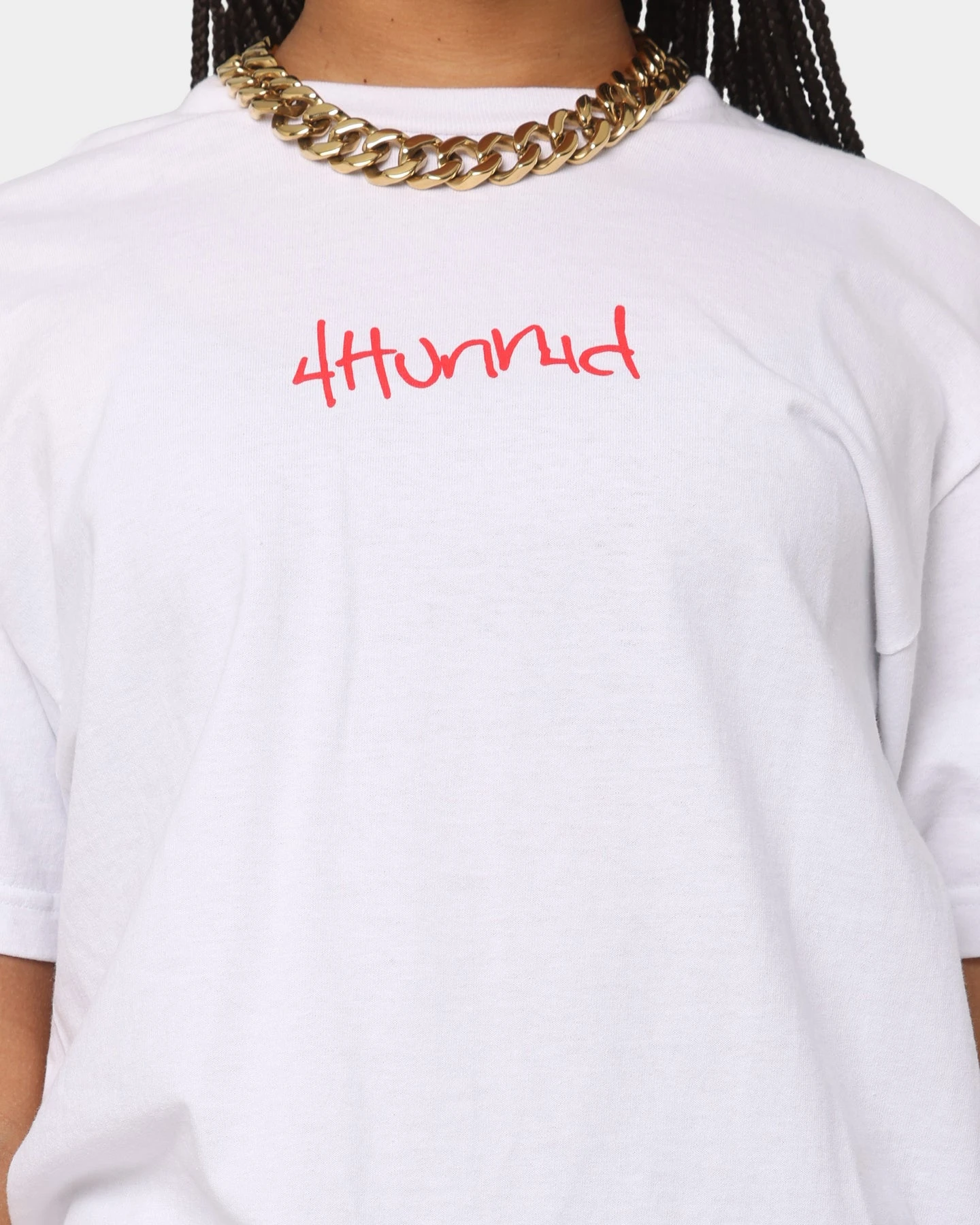 4HUNNID Street Short Sleeve T-Shirt White 4HUNNID Street Short Sleeve T-Shirt White -Mitchell & Ness Shop 08000726 YW100 womens 040