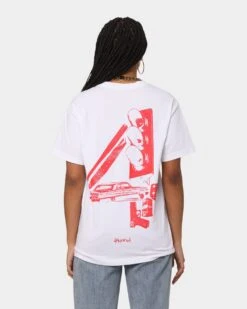 4HUNNID Street Short Sleeve T-Shirt White 7 4HUNNID Street Short Sleeve T-Shirt White -Mitchell & Ness Shop 08000726 YW100 womens 050