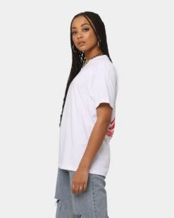 4HUNNID Street Short Sleeve T-Shirt White 9 4HUNNID Street Short Sleeve T-Shirt White -Mitchell & Ness Shop 08000726 YW100 womens 070